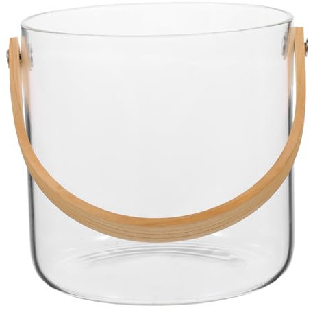MAGICLULU Glass Storage Basket Hanging Fruit Basket Hamper Wine Snack Bowl Fresh Fruit