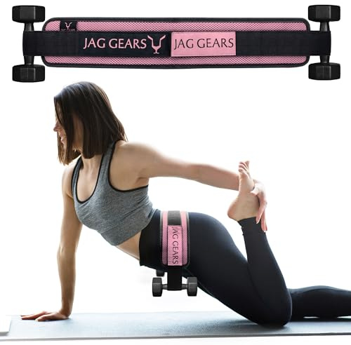 Jag Gears Übung Hip Thrust Gürtel für Hanteln, Kugelhanteln, Platten – rutschfeste Polsterung für Hüftschutz – perfekt für Zuhause, Fitnessstudio und unterwegs Workouts – Hip Thrust Band für