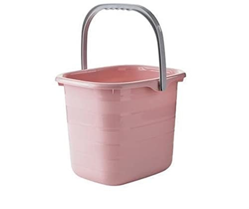 Secchio per mocio con Vasca Quadrata: Ideale per Campeggio, pediluvi e Pulizia - Rosa