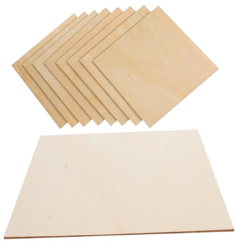 OSALADI 8pcs Woodcraft Kit Unpainted Cutouts Pendants for Boys and Girls Party Supplies