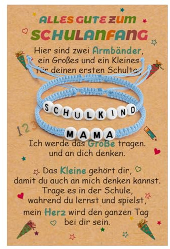 Einschulung Geschenk, Geschenk Einschulung Junge, Schulanfang Armband, Schultüte Jungen, Geschwister Schultüte, Armband Jungen