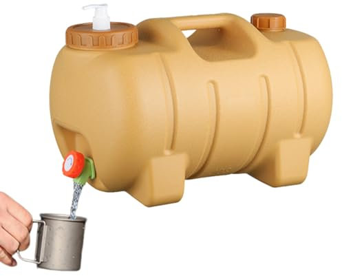 Bidón de almacenamiento de agua para camping, 20 l con grifo – tanque de senderismo | Transportador de hidratación reutilizable en forma de cerdo para familias, amigos y deportistas