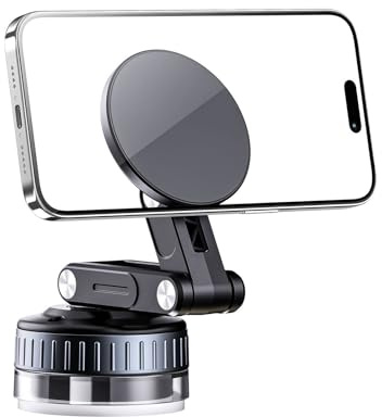 Bkljkf Soporte magnético para teléfono móvil, Giratorio 360 Grados, Soporte de Ventosa Plegable para el salpicadero, Parabrisas, Camiones, caravanas, Furgonetas y