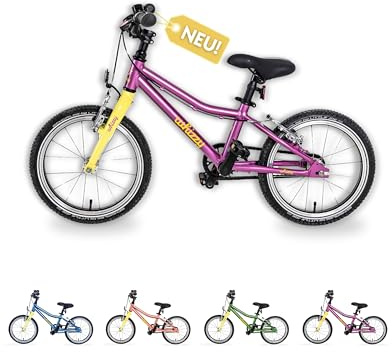 whizzy JuniorCruiser Kinderfahrrad 16 Zoll I Candy I Stilvolles Fahrrad für Kinder ab 3,5 Jahren I Höhenverstellbares Mädchen- & Jungen-Fahrrad I 6,5 kg leichtes Mountainbike mit ergonomischem Sattel