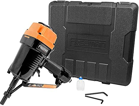 Freeman PSSCP Pneumatic 3 Single-Pin Concrete Nailer with Case | Heavy-Duty Air-Powered Nail Gun for Wood, Steel & Concrete | Compatible with Ramset & Hilti Single Pins