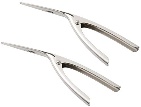 Hemoton Pelador de Langostinos, 2 Piezas Shrimp Prawn Peeler, Acero Inoxidable Gambas Peeler Shrimp Peel Device Herramientas Creativas de la Cocina, Herramienta de Desarrollo de Camarones