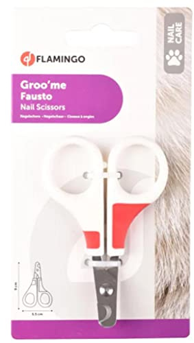 Flamingo GROO'ME NAGELSCHERE FÜR Katze WEIß/ROT
