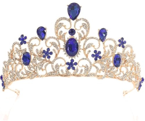 Tiara Kristallkrone für Bridal, Prinzessin Diadem Hochzeit Tiara Crown für Hochzeit Abschlussbälle Proms Festzüge Parties Geburtstag