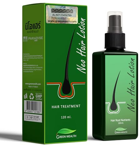 Green Wealth Neo Hair Lotion for Hair Loss Treatment | Hair Regrowth | Thinning, Bald Spots & Hair Fall | Trusted Formula with Ginseng, Saw Palmetto & Horsetail | 120ml