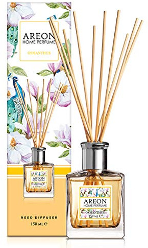 AREON Raumparfüm-Diffusor, 150 ml, OSMANTHUS + 10 Rattanstäbchen