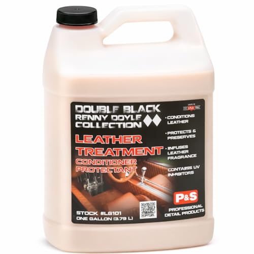 P&S Professional Detail Products - Tratamiento de Cuero - Acondicionador y Protector; Revive y reacondiciona los Interiores de Cuero, Aroma Intenso de Cuero, inhibidores UV, Acabado de Cuero Premium