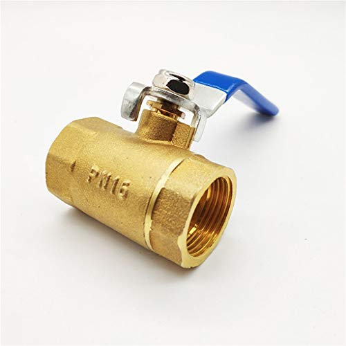 YYOBK Fm BSP-Innengewinde Messingkugelhahn, 1/43/8 1/23/4 13/8 1Abschalten Schalter Anschlussadapter Für Wasser Öl Luft, 1 Stücke (Specification : 1/2)