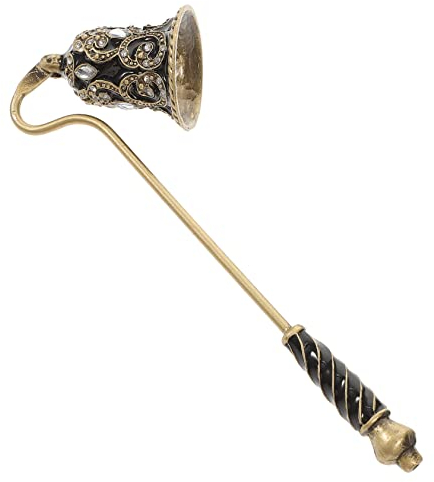 SUPVOX Éteteignoir à mèche de Bougie - Éteignoir à mèche - Outil de Bougie d'église - Extincteur pour la Maison - Mèche de Bougie en métal - Style Ancien
