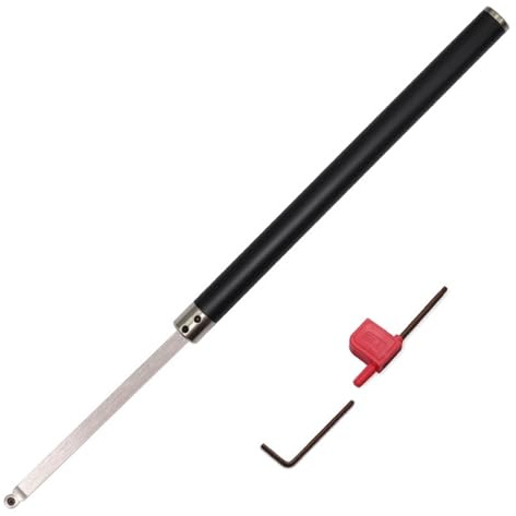 1 Stück Hartmetallbestückte Holzdrehwerkzeuge, Hartmetallbestückte Drehmeißel-Finisher-Werkzeugleiste mit Ci3 12 mm rundem Hartmetalleinsatzschneider