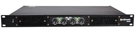 Citronic | 4 Channel Power Amplifier For Permanent or Mobile Installations 1U Rack Mountable Quad Amplifier | 4 x 350W Full Audio and Power Protection with Peak Limiter