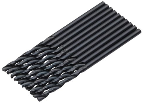 Draper 10pcs Black HSS Drill Bit, 2.0mm x 49mm- 08818 - for Metal, Wood and Plastic