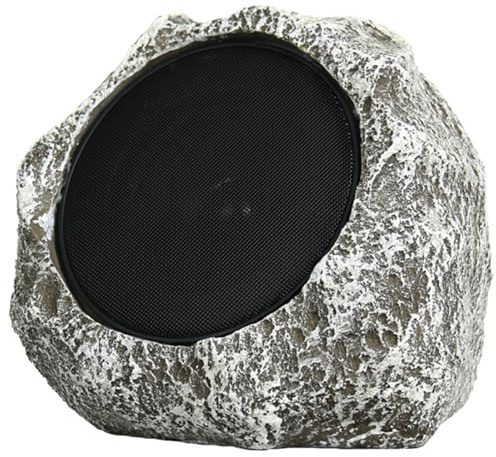 Peosaard Outdoor Rock Speakers 9x7x7'' Waterproof Solar-Powered/USB Wireless Outdoor Speakers Rechargeable Outdoor Speakers for Garden Patios Villas Parks Camping, Outdoor Rock Speakers