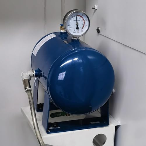 HDYZJQ Serbatoio di Ricambio per Compressore d'Aria Orizzontale, Contenitori d'Aria/Dispositivo di Stoccaggio del Gas con Staffa di Montaggio, per Uso Domestico(6 Gal (25 L))
