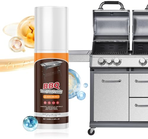 Générique Potente detergente per barbecue, sgrassante, 100 ml, sgrassante per griglie e rack da cottura al barbecue, per pentola, ferro, stufa, piano di lavoro, griglia