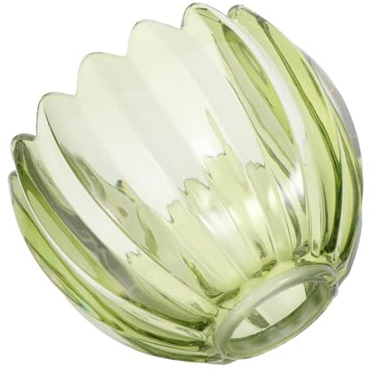PRETYZOOM Abat-jour en Verre Vert Foncé Tulipe 42mm Petit Abat-jour Suspendu Remplacement Lampe de Chevet Décoration Intérieure Vintage Facile à Nettoyer