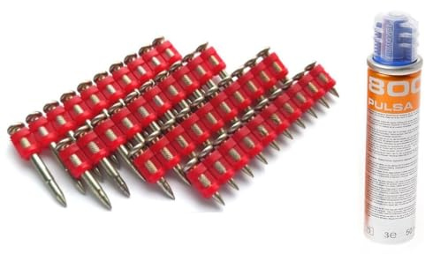 Spit Pulsa - Clavos para hormigón y acero (3,0 x 19 mm, HC6, 1000 unidades, con gas, para P-800)