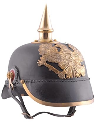 Pickelhaube der Preußischen Infanterie 1889 aus Leder