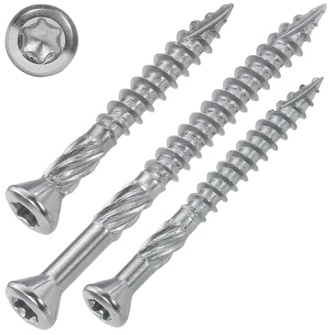 SCREW REBEL Terrassenschrauben 5 x 40 mm - 500 Stück - Edelstahl gehärtet martensitisch mit Zulassung ETA