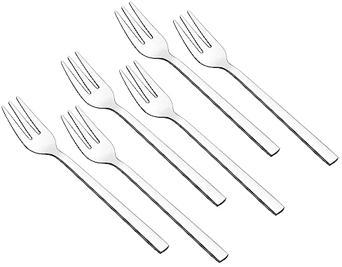 Fiaze 12-Piece Stainless Steel Small Fork, 3 Tines Teafork Cutlery Set