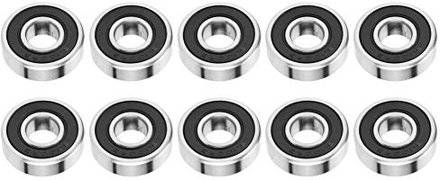 6000-2RS Lager -10 mm * 26mm * 8mm 6000-2RS Gummi gedichteten Rillenkugellager (10pcs / pack)