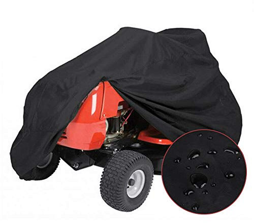 STTC Copertura per Trattorino Tagliaerba, 210D Impermeabile Poliestere Oxford Resistente ai Raggi UV Antipolvere all-Weather Protettivo Telo per Garden Tractor,182 * 111 * 116cm