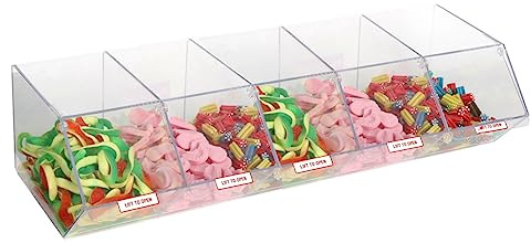 New Pick N Mix Sweet Acrylic Dispenser Display Stacking BIN Holder (Large)
