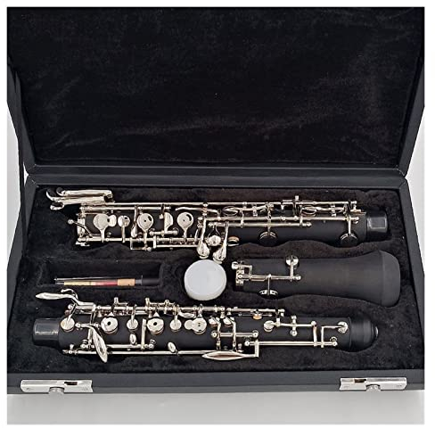 KESHUO C Key Oboe Halbautomatische Art Cupronickel Nickelplate Oboe Oboe (Color : Silver Plated Keys)
