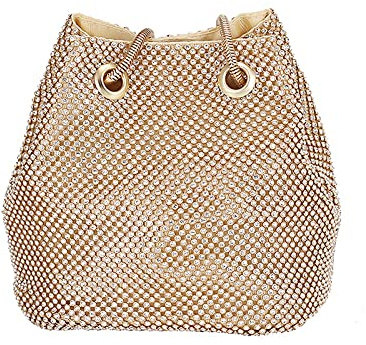 CORIOS Bolsa de Noche para Mujer Diamantes de Imitación Clutch Bolso de Fiesta Elegante Bolso de Hombro Bolsos Bandolera Bolsas de Mensajero para Fiesta de Graduación Boda Banquete Dorado