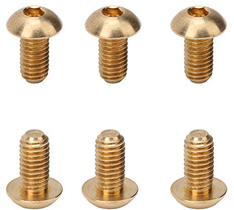 Vis Ronde, Vis à Tête Creuse Hexagonale 50 Pièces, Vis à Six Pans Creux à Tête Demi-ronde en Cuivre M5, Ensembles D'écrous et de Boulons de Quincaillerie (M5*10mm)