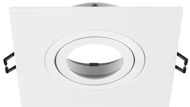 SLV NEW TRIA 75 XL, Deckeneinbauring, L: 11 B: 11 H: 2.6 cm, weiß