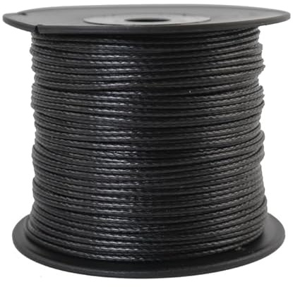 Gepotex Corde tressée Dyneema en Dyneema - Diamètre 2 mm - 100 m - Noir, Ø 2mm Fb. schwarz