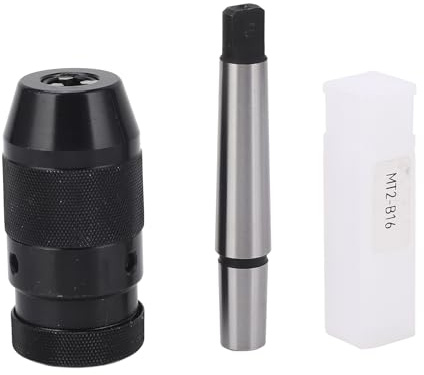 Portabrocas Autoajustable B16 De 1-13 Mm (todo Luz Negra) Con Varilla De Extensión MT2-B16 Portabrocas De Precisión Portabrocas Con Orificio Cónico Autoblocante