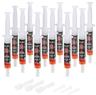 Errecom BKR 4103 ALL WEATHER CERAMICO Lubrificante Catena Bici per ogni Condizione del tracciato - 144 ml (12x12 ml), Siringhe con applicatori Drop e Huggie System, formula fluorescente profumata