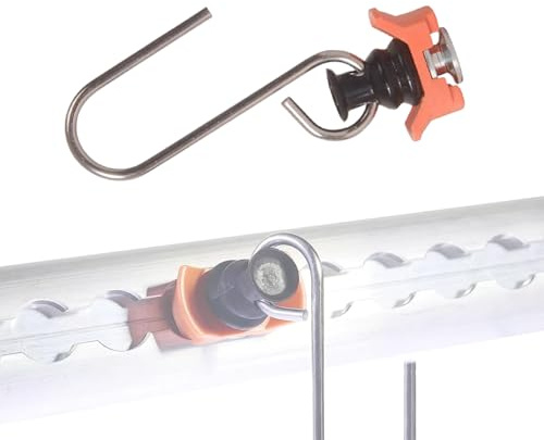 lankai 6 Stück Airlineschiene Zubehör Haken, Single Endbeschlag Airlineschiene Fitting, Single Endbeschlag Airlineschiene Fitting, Single Endbeschlag, 50kg Tragkraft, Für LKW Und Wohnmobile(Silber)