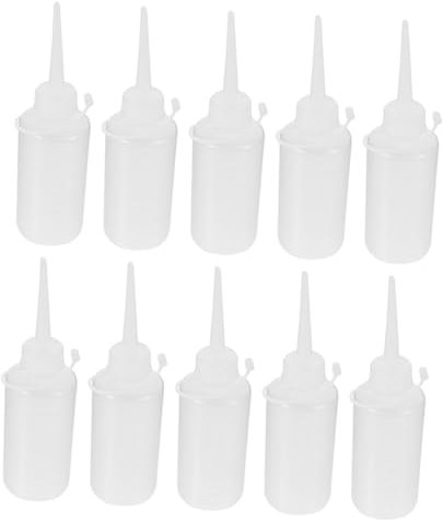 SEWACC 8stücke Quetschflaschen Für Öl Kunststoff Ölspenderflasche Mit Düse Ölaufbewahrungsflaschen Für Nähmaschinenöl Und Andere Flüssigkeiten