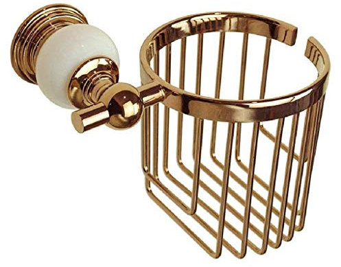 Toilettenpapierhalter aus Metall - Toilettenpapierbox aus Kupfer, vergoldeter Papierhandtuchhalter aus Roségold, Papierhandtuchhalter, Toilettenpapierhalter, Badezimmerr