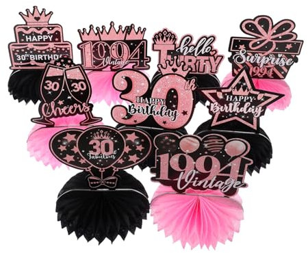 JOINPAYA 9stücke Teiliges Geburtstag Deko Papier-honigwaben-mittelstücken Tischdeko Für Geburtstagsfeiern Goldene Geburtstag Dekoration Für Party- Und Festliche Anlässe