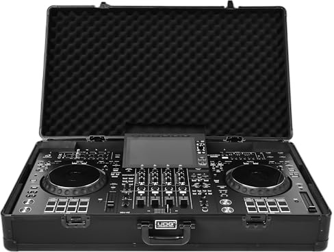 UDG Ultimate Aluminium Flightcase AlphaTheta XDJ-AZ, Schwarz (U93028BL) | Leichter Aluminium-Flightcase; EVA-Schauminnere; sichere Verschlüsse; Touring-DJ-Schutz