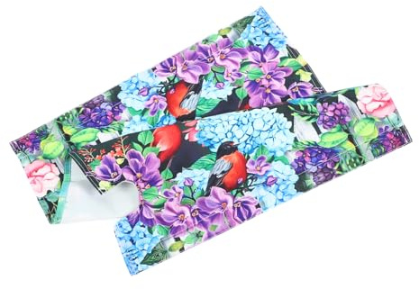 Happyyami Flower Birds Mailbox Cover Protective Cover for Outdoor Mailbox Decorative Pattern Elegant