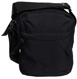 Lyle & Scott Herren Umhängetasche, Jet Black, One Size