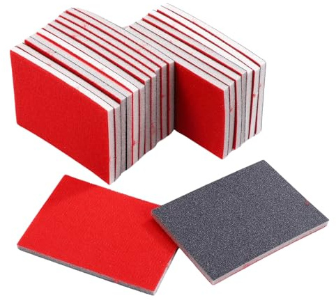 Riceel Schleifschwamm Set, 20 Stück Schleifschwämme P120-P3000 Schleifblock Nassschleifschwamm Flexibles Nass-Trocken-Schleifpapier Handschleifblöcke für Holz, Metall, Jade, Elektronik, Wände