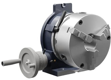 YOPNDFR 6''Horizontal Vertical Model, Precision Milling Rotary Table with 3.1''/80 mm 3-Jaw Chuck,Rotary Table for Milling Machines, for Milling Engineering Indexing Tools