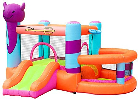 YKMYXZ， Castillos Castillo Inflable,Gran Patio Interior Al Aire Libre Castillos Inflables