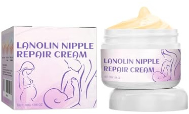 Crema per capezzoli,Sicuro per la Cura Della pelle Secca,a Base di Ingredienti Naturali,Lenisce e Protegge i Capezzoli Doloranti e Screpolati Durante L'allattamento 30G