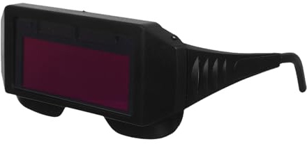 DIKACA Occhiali Protettivi Auto-Oscuranti per Saldatura Mig Tig Mma con Schermo LCD Occhiali di Sicurezza Leggeri e Compatibili per Saldatori Professionisti Protezione UV e Ir per Uso
